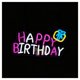 thumbnail image 1 of Letrero De Neón "HAPPY BIRTHDAY" Para Dormitorio, Sala De Estar, Fiesta, Tienda, Decoración De Pared, Regulable Por USB, 42.7x27cm, 1 of 6