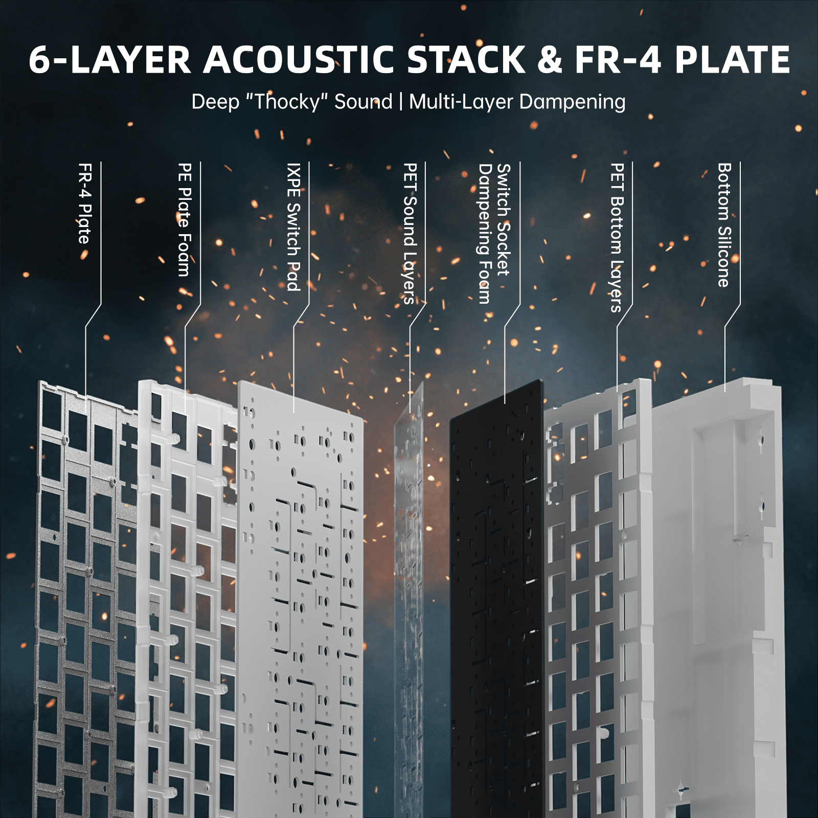 ATTACK SHARK R68 HE Carbon Fiber Magnetic Keyboard, 8KHz RGB Gaming Keyboard with Ultra-Precise Magnetic Switches