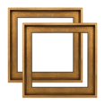 thumbnail image 1 of Marco flotante de lona FOLKOR para pinturas al óleo de 20 x 20, paquete de 2, 1 of 9