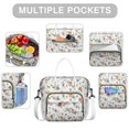thumbnail image 2 of Pioneer Flower Floral Print Pattern Womens Lunch Box for Work,Insulated Large Lunch Bag for Tween and Teen,Loncheras Para Mujer,Leakproof Adult Lunch Bag for Work,Beach,Travel,Picnic,Camping, 2 of 7