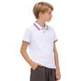 thumbnail image 5 of vigerkar Kids Boys Short Sleeve School Uniform Casual Polo Shirts 1-10 Years (White, 7-8 Years), 5 of 8