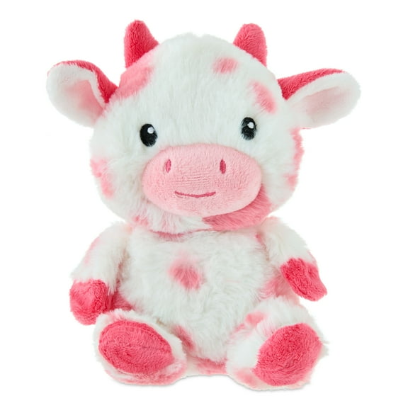 Cow Plush, Pink and White, 8", Valentine's Day by Way To Celebrate