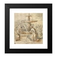 thumbnail image 2 of Jan Deys 12x13 Black Modern Framed Museum Art Print Titled - Saints with Jars Around Fountain (1500 - 1599), 2 of 5