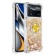 thumbnail image 2 of Funda para Xiaomi Poco X4 Pro 5G con Brillo Líquido Flotante, Purpurina, Parachoques y Anillo Giratorio Soporte, 2 of 5