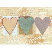 Single Cards-Triple Hearts (Pk/6)