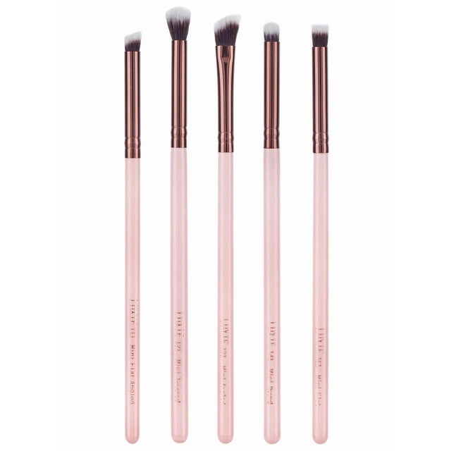 Juego de cepillos Luxie Mini Detail, 5 piezas, oro rosa, vegano