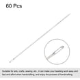 thumbnail image 3 of Uxcell 60Pcs Beading Needles Fine Thin Long Straight Sewing Embroidery Threads Stainless Steel 1.57 inch, 3 of 5