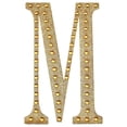thumbnail image 3 of BalsaCircle 4" Gold Solid Letter Number Self-Adhesive Rhinestones Gems Sticker, 3 of 7