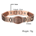 thumbnail image 2 of Pulsera De Terapia De Cobre Puro Magnético De Neodimio Para Hombre, 2 of 4