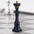thumbnail image 3 of Resin Chess Pieces, Knight Statues Figures Chess Game Figurine Pieces International Chess Game Accessories for home and desk TV Cabinet - King 13x13x40.5cm, 3 of 8