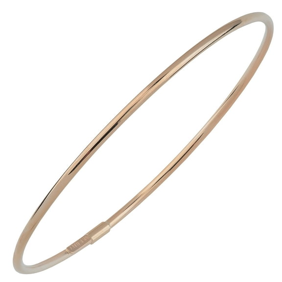 KoolJewelry 10k Yellow, White or Rose Gold High Polish Bangle Bracelet