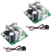 Treedix 2pcs12V~40V 10A PWM DC Motor Speed Control Switch Controller Voltage Regulator Dimmer
