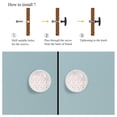 thumbnail image 4 of 4 Pcs Heart Pattern Knobs for Kitchen Cabinet Cupboard Dresser Bookcase Drawer Pulls Handles Round Home Decor, 4 of 5