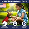 thumbnail image 5 of CoyoteVest Dog Harness Protection Vest, Reflective Dog Accessories with Spikes to Shield Your Pet from Raptor and Animal Attacks, Proudly Made in America (Medium,Red), 5 of 7