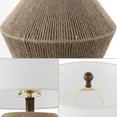 thumbnail image 3 of JONATHAN Y Alma 21.75" Coastal Rustic Iron/Rope LED Table Lamp, Brown, JYL4049A, 3 of 7