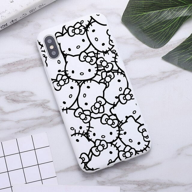 Sanrio Hello Kitty Cartoon Phone Case For iphone 14 13 12 11 Pro XS MAX 8 7 Plus X XR Cover LXY