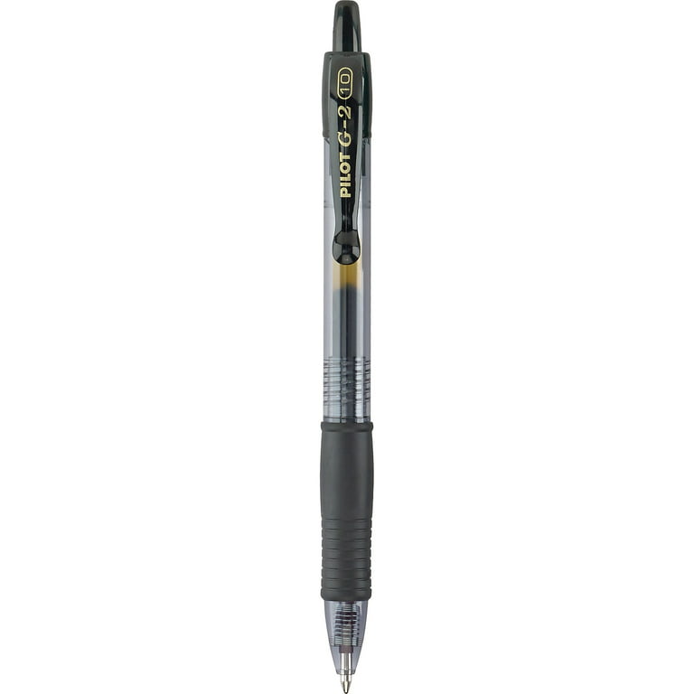 Pilot G2 Retractable XFine Gel Ink Rollerball Pens Extra Fine Point 0.5 mm  Black Ink Pack Of 12 Pens - Office Depot