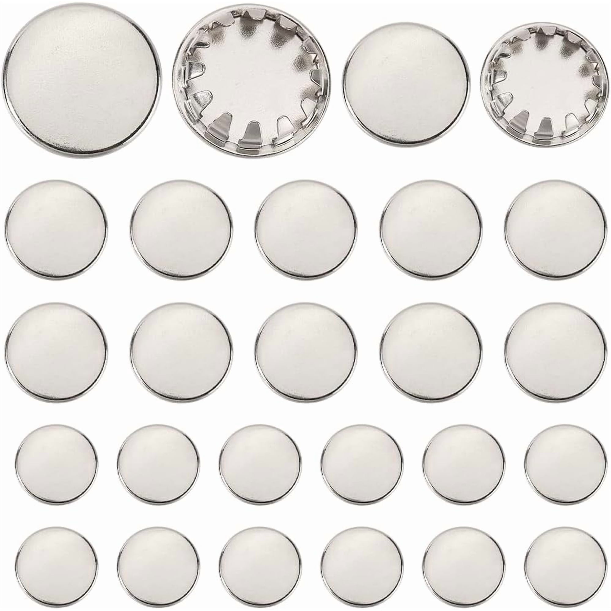 1 Box 20Pcs Electrical Box Knockout Plugs Bulk Silver Metal Stainless Steel Removable Flat Round Instant Panel Knockouts Seal Plug for Conduit Closure Unused Electric Box Outlets Silver 1set