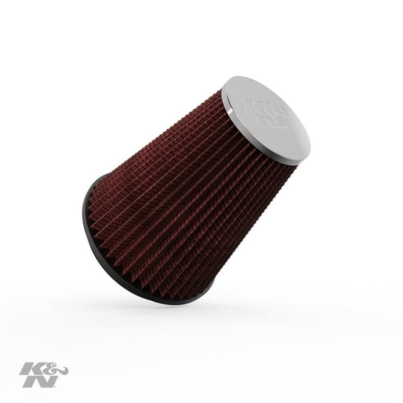 K&N Universal Clamp-On Engine Air Filter: Washable and Reusable: Round Tapered; 6 in (152 mm) Flange ID; 9 in (229 mm) Height; 7.5 in (191 mm) Base; 4.5 in (114 mm) Top , RC-5046