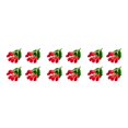 thumbnail image 2 of Inteprter 4X flores artificiales Real Touch 9 cabezas ramo falso boda falso tulipanes flor planta interior exterior jardín suministros rosa Type1 NO1, 2 of 6