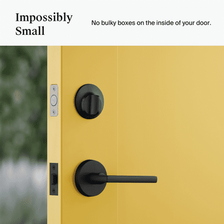 Level - Smart Lock Bluetooth Replacement Deadbolt with App/Key/Voice Assistant Access - Matte Black