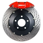 StopTech 02-05 WRX / 02-09 Impreza 2.5RS/2.5i Rear 2 piston 328x28 Red Drilled Rotors