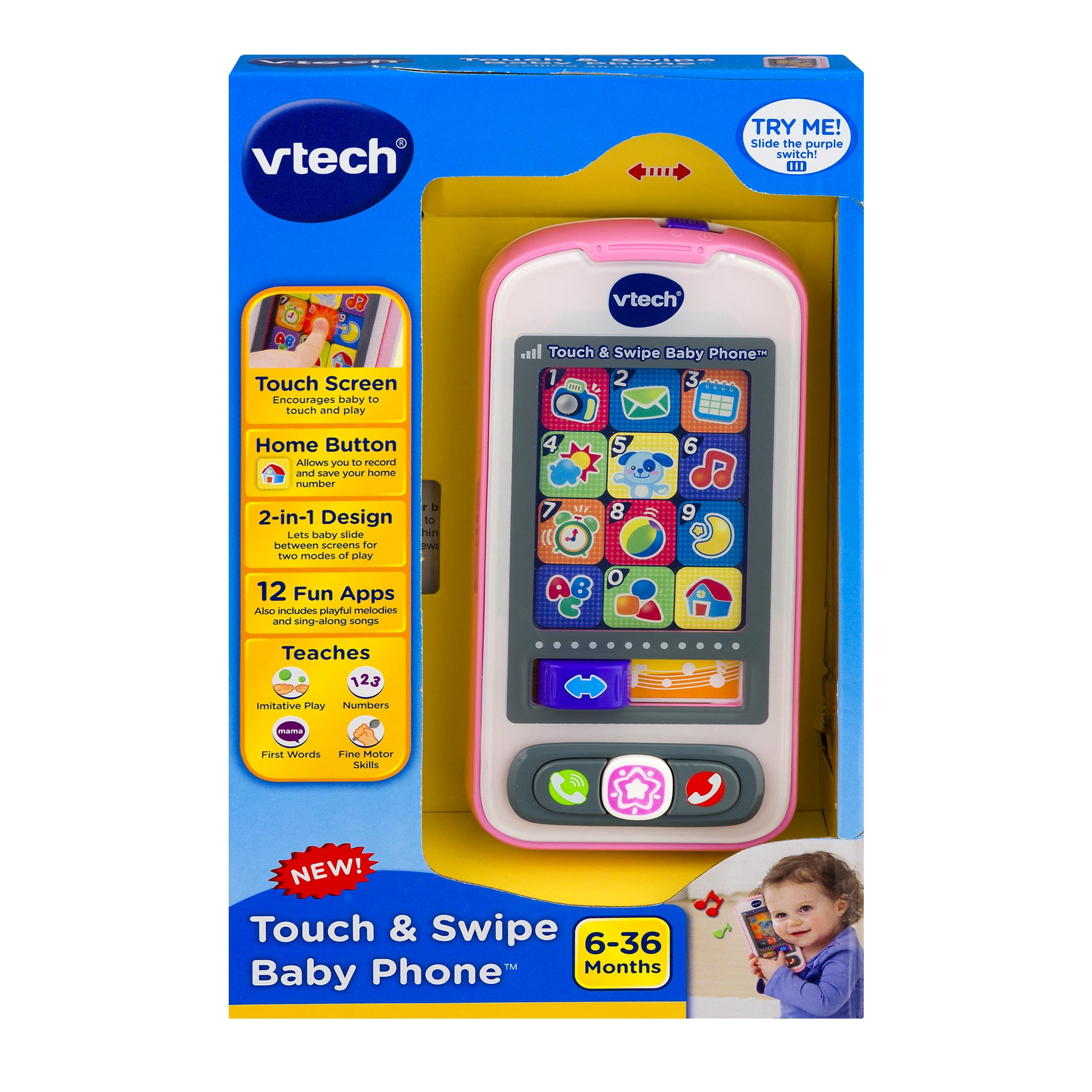 touch and swipe baby phone