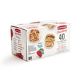 thumbnail image 5 of Rubbermaid TakeAlongs 40 Piece Food Storage Set, Red, Total of 12.6 Qts, Ideal Use for Meal Prep and Batch Cooking, 5 of 5