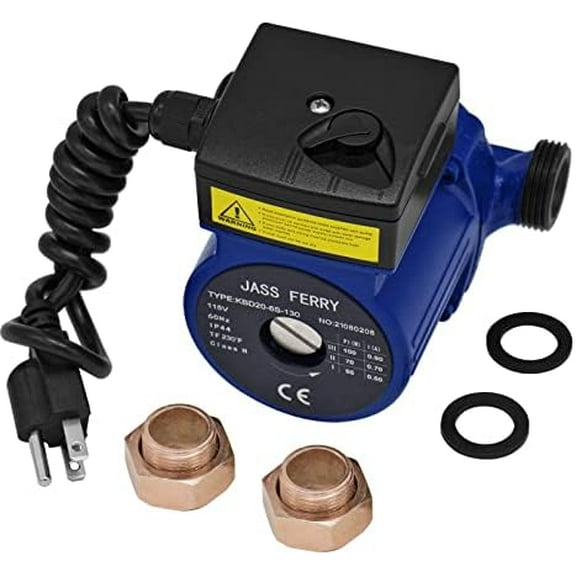 Hot Water Recirculation Pump 115V 3/4 inch NPT Recirculating System Circulation Replacement Pumps for Solar Water Heater Circulating Boiler Circulator