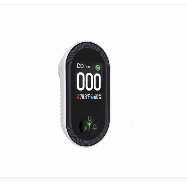 Kitchen Temperature Humidity CO Detector Monitor,Digital Air Quality Sensor Alarm System Device,Accurate Reading Safety Monitoring Device Tool,Indoor Kitchen Garage Environment Protection Device