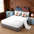 thumbnail image 3 of Erosebridal Cute Highland Cow 7pcs Bedding Comforter Set,Cartoon Animal Colorful Flower Print Queen Bedding Sets For Boys Kids,Reversible, 3 of 7
