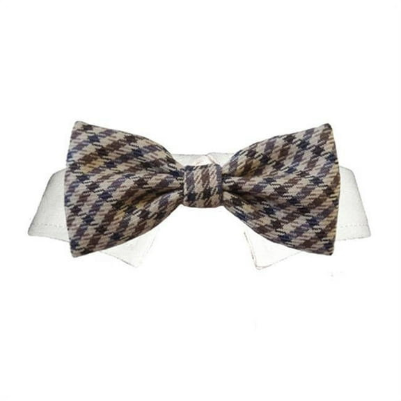 Pooch Outfitters  Ethan Bow Tie - Tan - Medium
