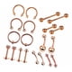 thumbnail image 4 of Kit de joyería para piercing de 20 piezas, aros para nariz, juego de aros para nariz, labio, 1.2x6 + 3mm, 4 of 5