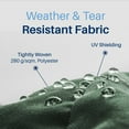 thumbnail image 2 of ALEKO Manual Retractable Home Patio 10 x 8 feet Awning Green Canopy Sunshade, 2 of 12