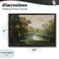 thumbnail image 4 of Stupell Industries Traditional Lakeside Morning in Autumn Light Black Floating Frame Canvas Art, 25 x 17, by Julia Purinton, 4 of 8
