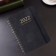 thumbnail image 1 of Cuaderno mensual A5 Papel grueso Notas para Superficie impermeable Cubierta de Material cuero DIY Notas de horario en inglés Agenda de notas perfecl, 1 of 8