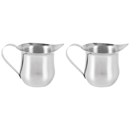 

2Pack 3Oz Stainless Steel Creamer Espresso Shot Frothing Pitcher Cup Latte Art Espresso Measure Cup