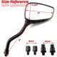 thumbnail image 4 of Chrome 8mm/10mm Motorcycle Skull Skeleton Rearview Side Mirrors Compatible With Honda Yamaha Kawasaki Suzuki Aprilia, 4 of 5