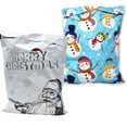 thumbnail image 4 of 10x13 Merry Christmas Combo! Santa, Snowmen and Wreath Poly Mailers, Holiday Bags, 4 of 10