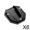 thumbnail image 1 of Colaxi 6xMotorcycle Kickstand Supporting Pad Universal Spare Parts Premium Black, 1 of 8