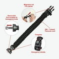 thumbnail image 6 of A2S Protection Paracord Bracelet K2-Peak - Survival Gear Kit with Embedded Compass, Fire Starter, Emergency Knife & Whistle Black / Sand Camo 9", 6 of 6