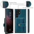 thumbnail image 3 of SaniMore Detachable Wallet for Samsung Galaxy S22 Ultra Case, Powerful Magnetic PU Leather 2-in-1 Functional RFID Blocking Cover with Card Slot Shockproof Protective Shell for S22 Ultra, Blue, 3 of 7