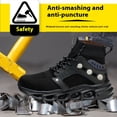 thumbnail image 3 of Steel Toe Cap Work Trainers Men Safety Trainers Women Safety Shoes Work Shoes Lightweight Comfortable Utility Footwear Construction, 3 of 7