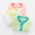 thumbnail image 5 of GYRATEDREAM Girls and Toddler Long Sleeve Cable Knit Cardigan Sweater Crewneck Button Sweater Casual Cute Outerwear, 5 of 6