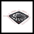 thumbnail image 5 of Mute 120Mm 12Cm PWM Ventilador de RefrigeracióN Delgado 12Mm, 120X120X12Mm DC 12V 0.25A 1400RPM Ordenador PC Carcasa Chasis Enfriador Silencioso, 5 of 5