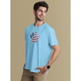 thumbnail image 2 of 4th of July Patriotic Dog Paw Mens T Shirt, 2 of 5
