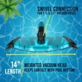 thumbnail image 3 of U.S. Pool Supply Professional 14" Rectangular Weighted Super Flexible Swimming Pool Vacuum Head with Side Brushes, Swivel Connection - Above-Ground & Inground Swimming Pools, Secure Lock Pole Handle, 3 of 5