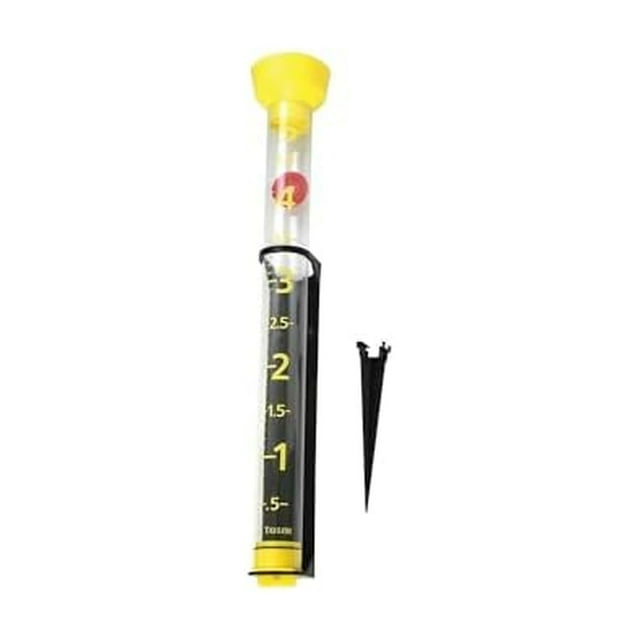 Pluviómetro Taylor 2708 Jumbo Jr 5 pulgadas Amarillo Fácil de Leer