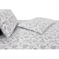 thumbnail image 4 of Elegant Comfort Amelia Paisley Printed 6-Piece Sheet Set, Deep Pocket 1500 Series, Fade and Wrinkle Resistant, Fitted sheets with Smart Pockets, Paisley Sheet Set, Full, Purple, 4 of 5