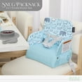 thumbnail image 4 of Evolur Snug Packsack 2-in-1 Portable Booster Seat and Travel Bag, Sky Blue, 4 of 7
